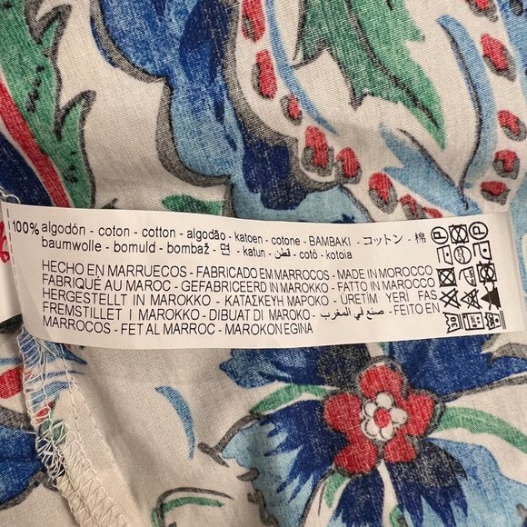 NEW Zara POPLIN Button up Floral Shirt Blouse- Size M OVERSIZED - Picture 15 of 16